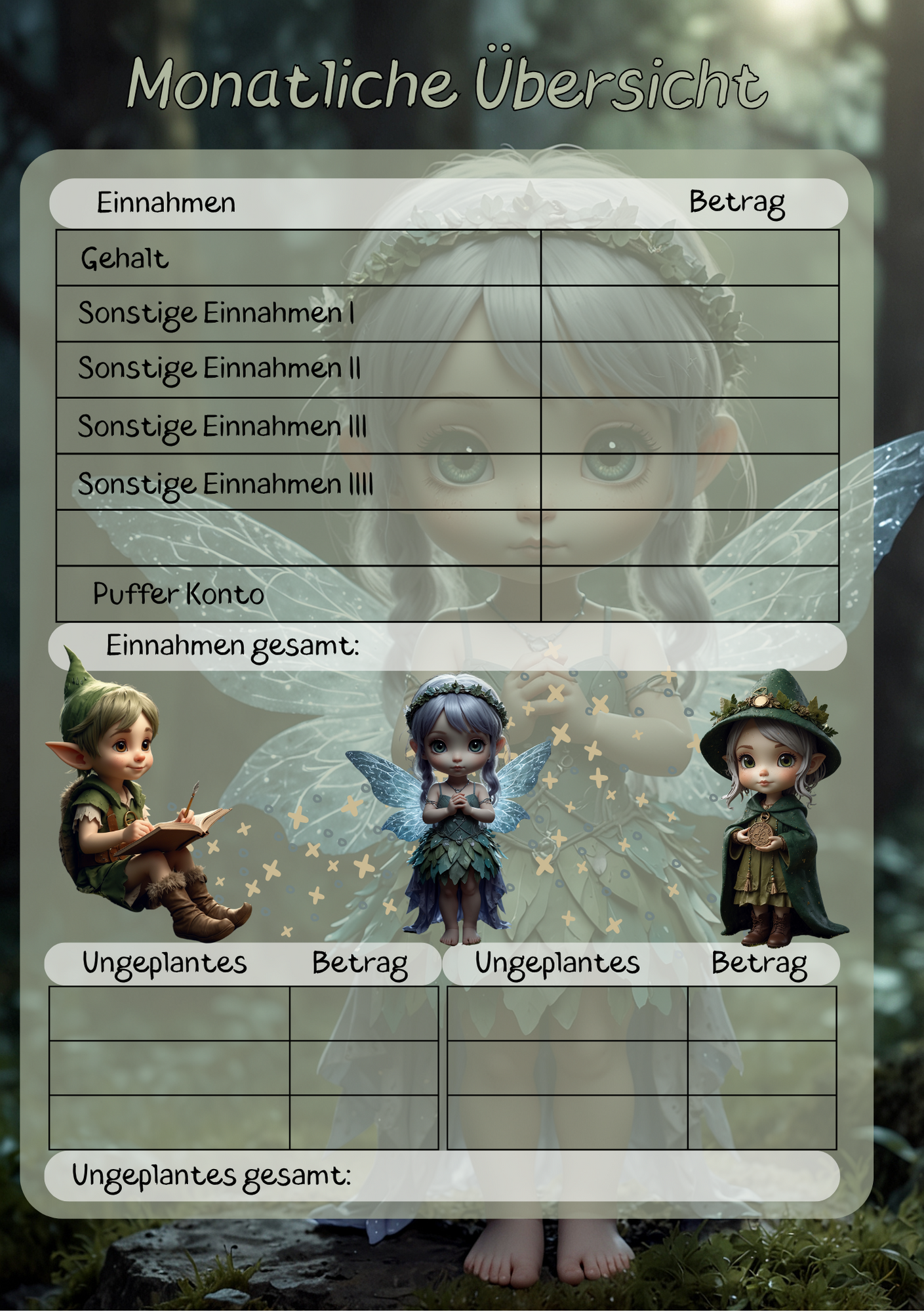 Dein Persönliches Finanzbuch für 12 Monate