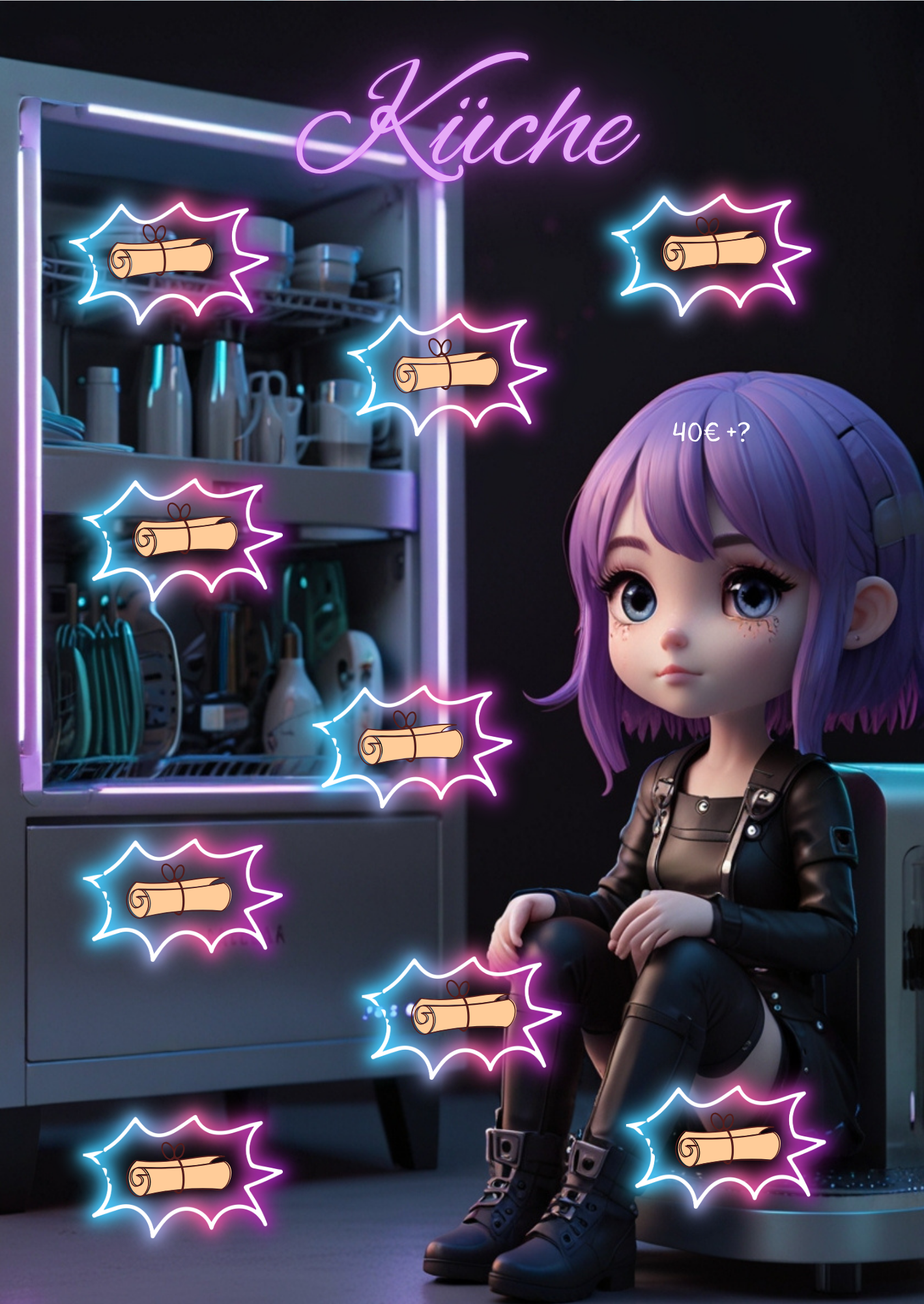 2 Sparbücher ,,Dein Hexensparbuch, Violett´s Technik,,