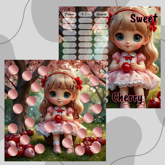 2er Klappkarte ,,Sweet Cherry,,