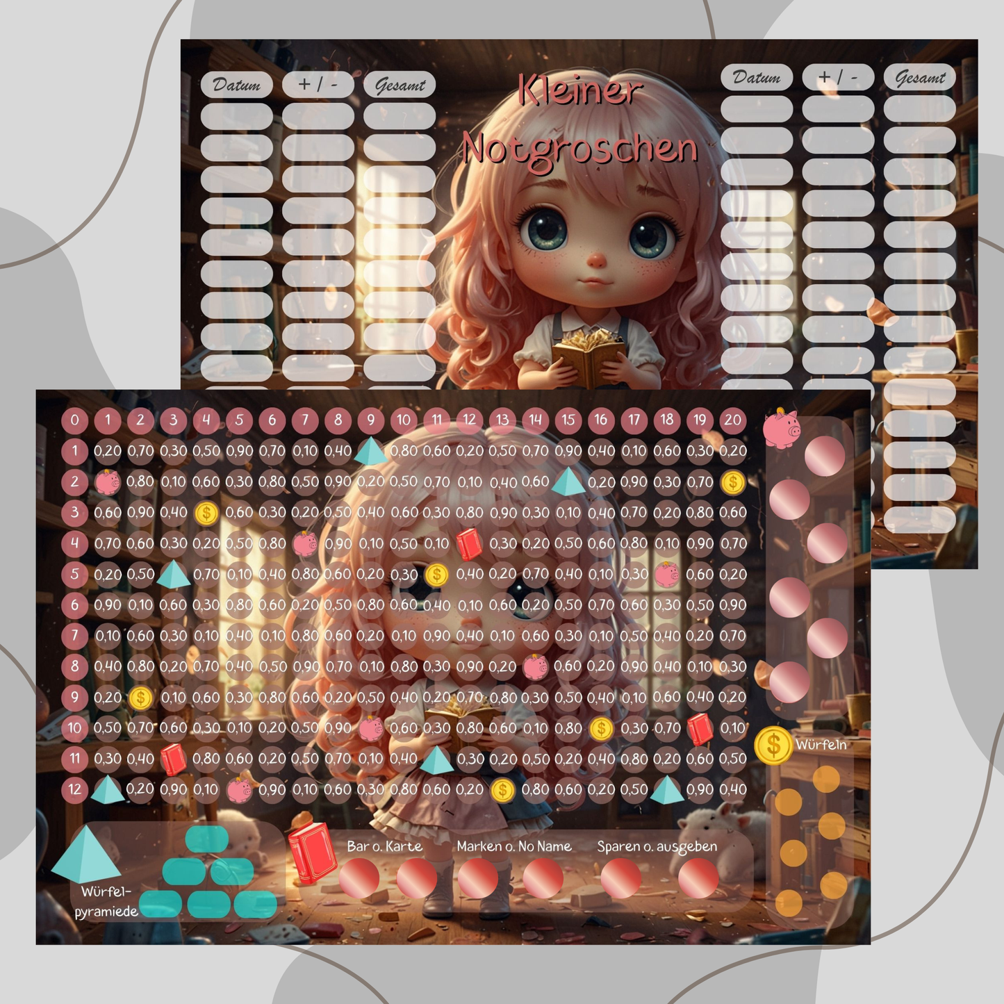 3er Klappkarte ,,Kleiner Notgroschen,,