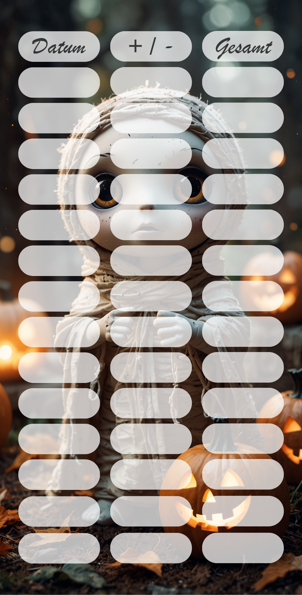 A6 Einzelchallenge Mumien ,,schwarz,,