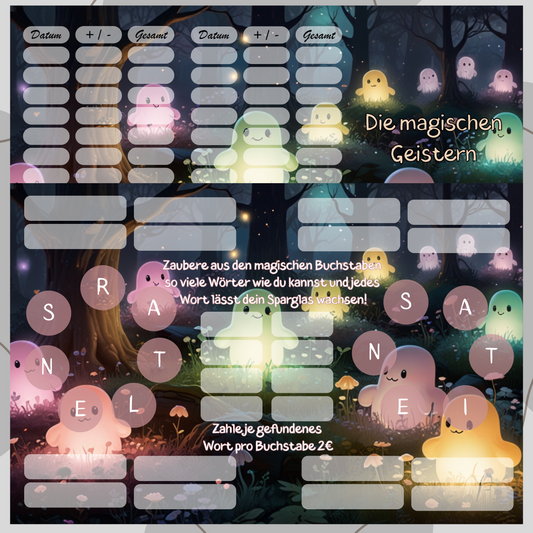 3er Klappkarte ,,Die magischen Geistern,,