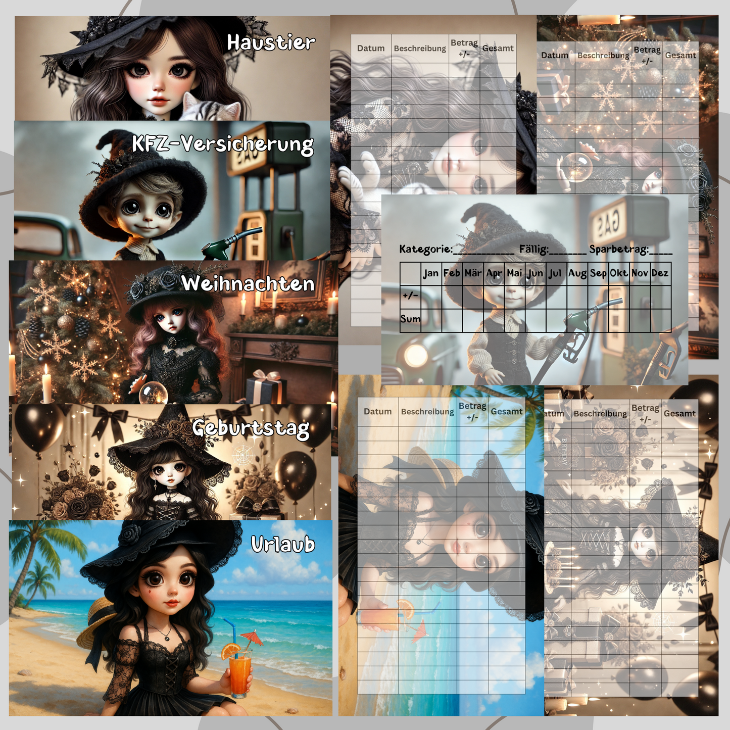5er Set Deckblatt