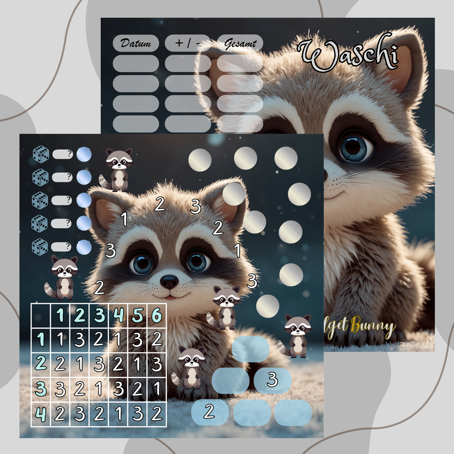 2er Klappkarte ,,Waschi,,