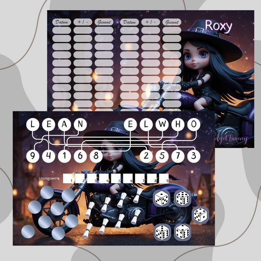 3er Klappkarte ,,Roxy,,