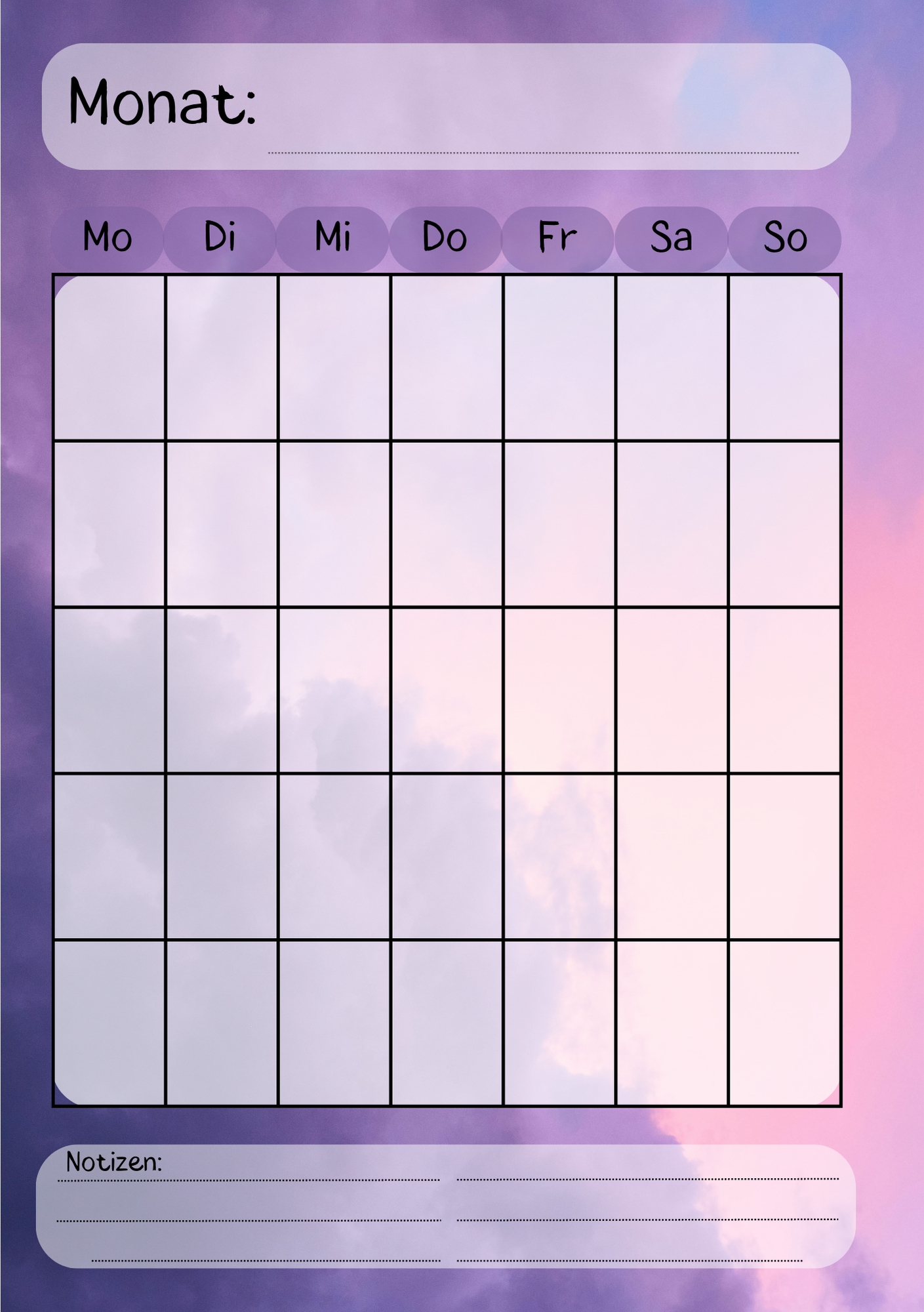 Dein Persönliches Finanzbuch für 12 Monate (lila Version)