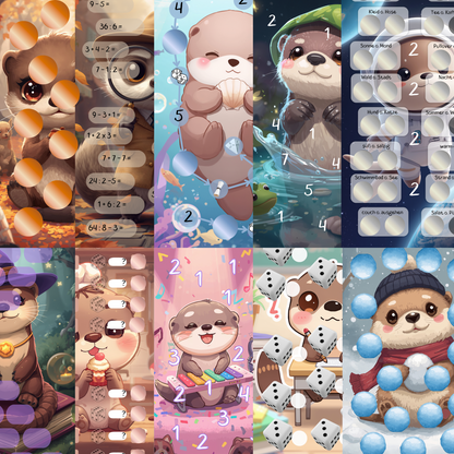 3er Klappkarte ,,Bingo Otter,, (Spiel)