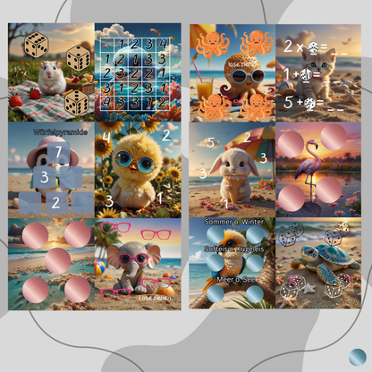 Mini Jahreschallenge zum abheften ,,Sommer,,