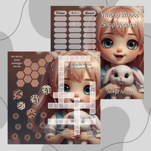 2er Klappkarte ,,Shop Sparer,,