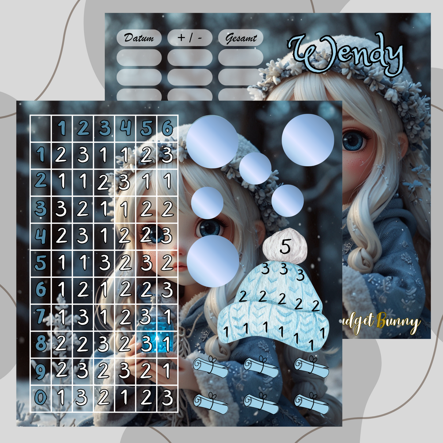 2er Klappkarte ,,Wendy,,