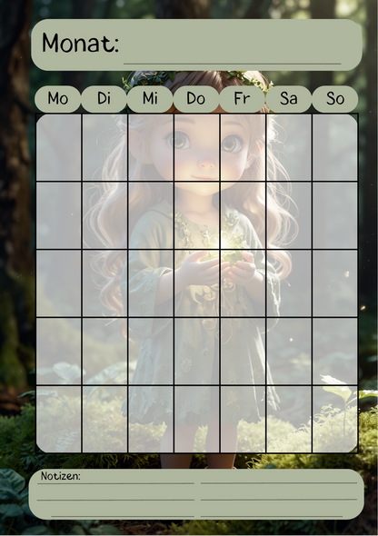 Dein Persönliches Finanzbuch für 12 Monate (grüne Version)