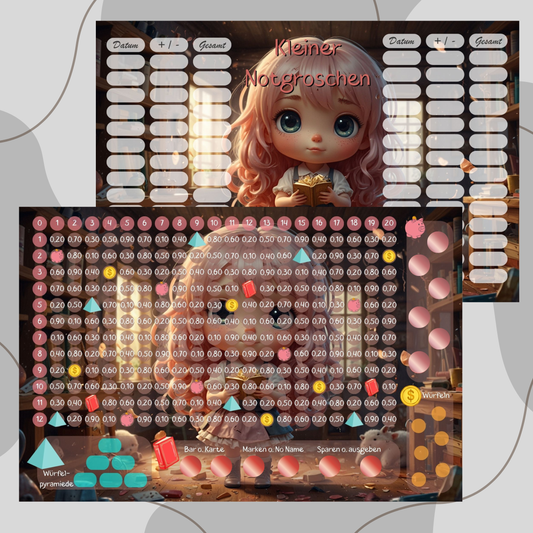 3er Klappkarte ,,Kleiner Notgroschen,,