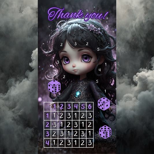 A6 Thank you ,,Shadow Mädchen 1,,