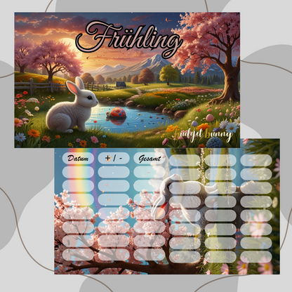 Mini Jahreschallenge zum Abheften ,,Frühling,,