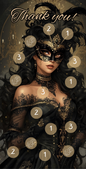 A6 Thank you ,,Maske,, matt foliert