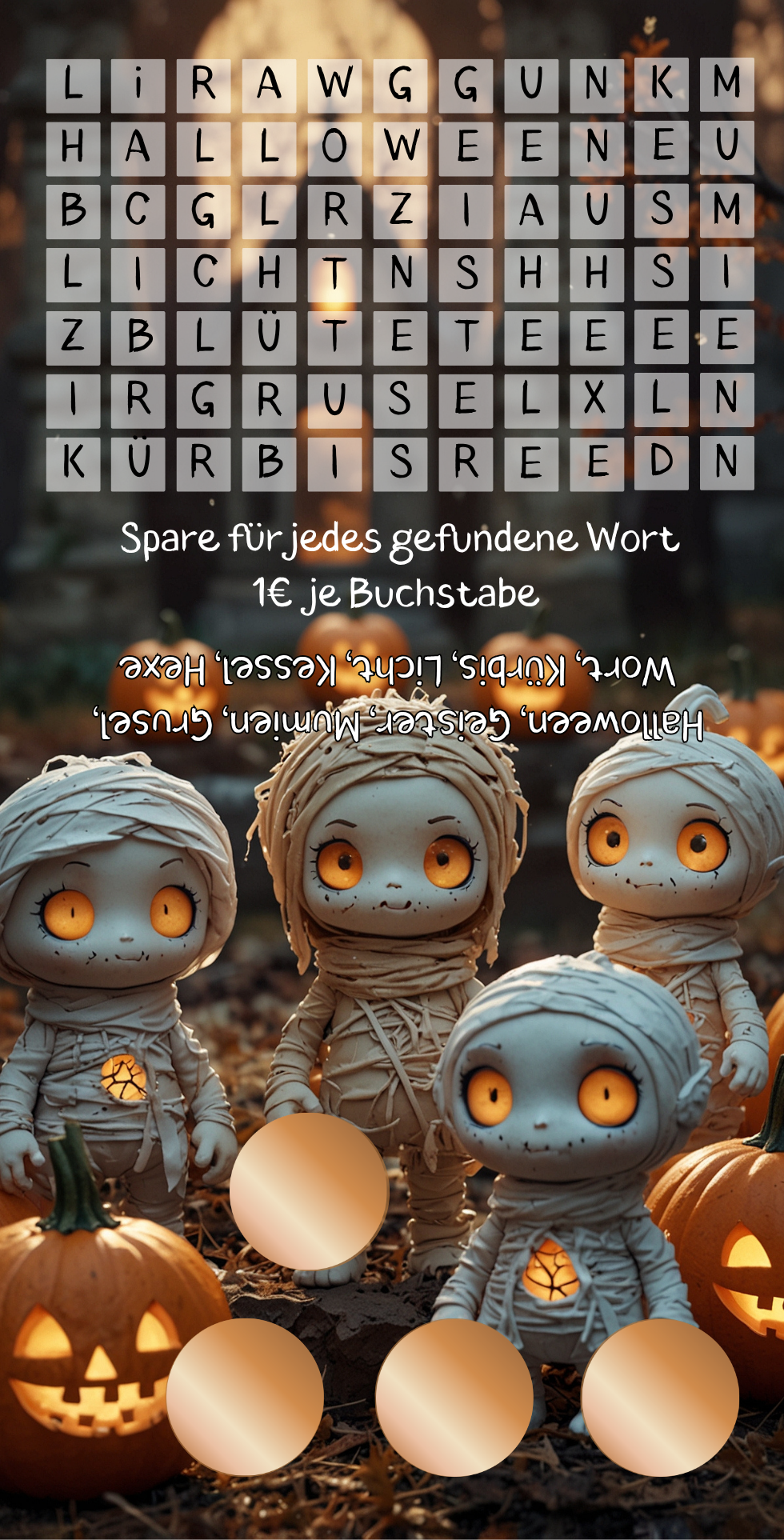 A6 Einzelchallenge Mumien ,,orange,,