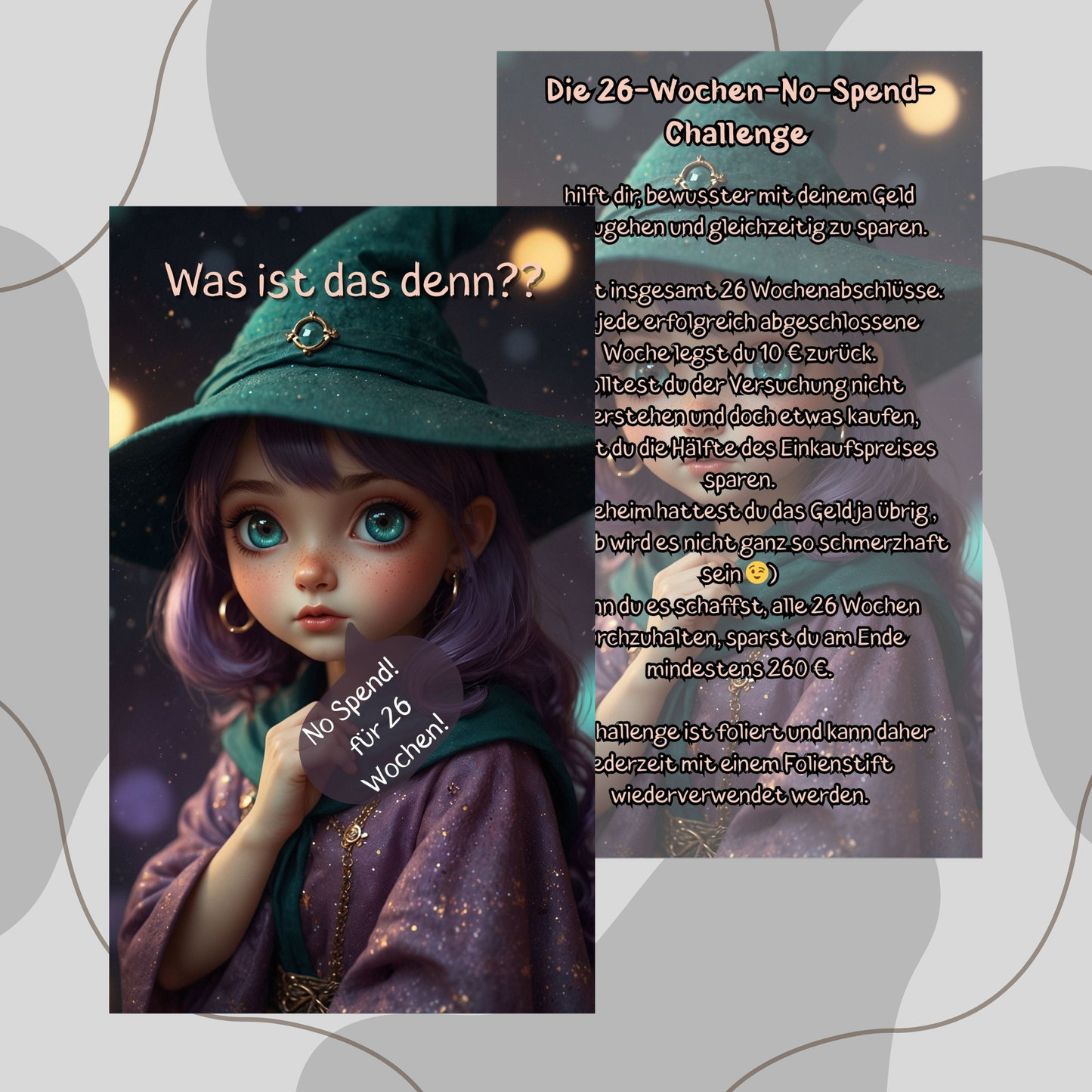 Einheftchallenge ,,No Spend für 26 Wochen,,