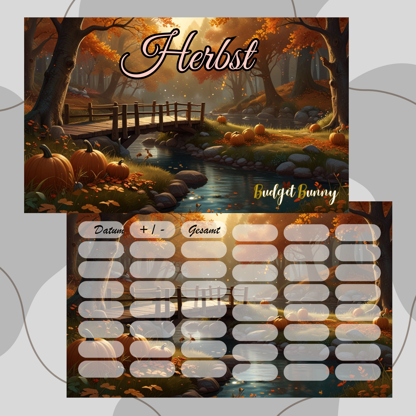 Mini Jahreschallenge zum Abheften ,,Herbst,,