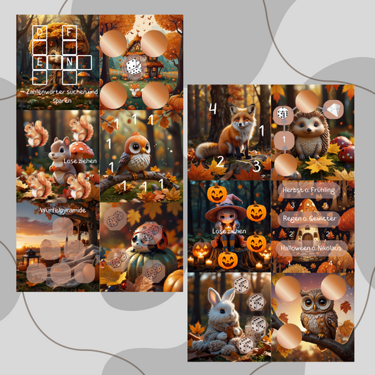 Mini Jahreschallenge zum Abheften ,,Herbst,,