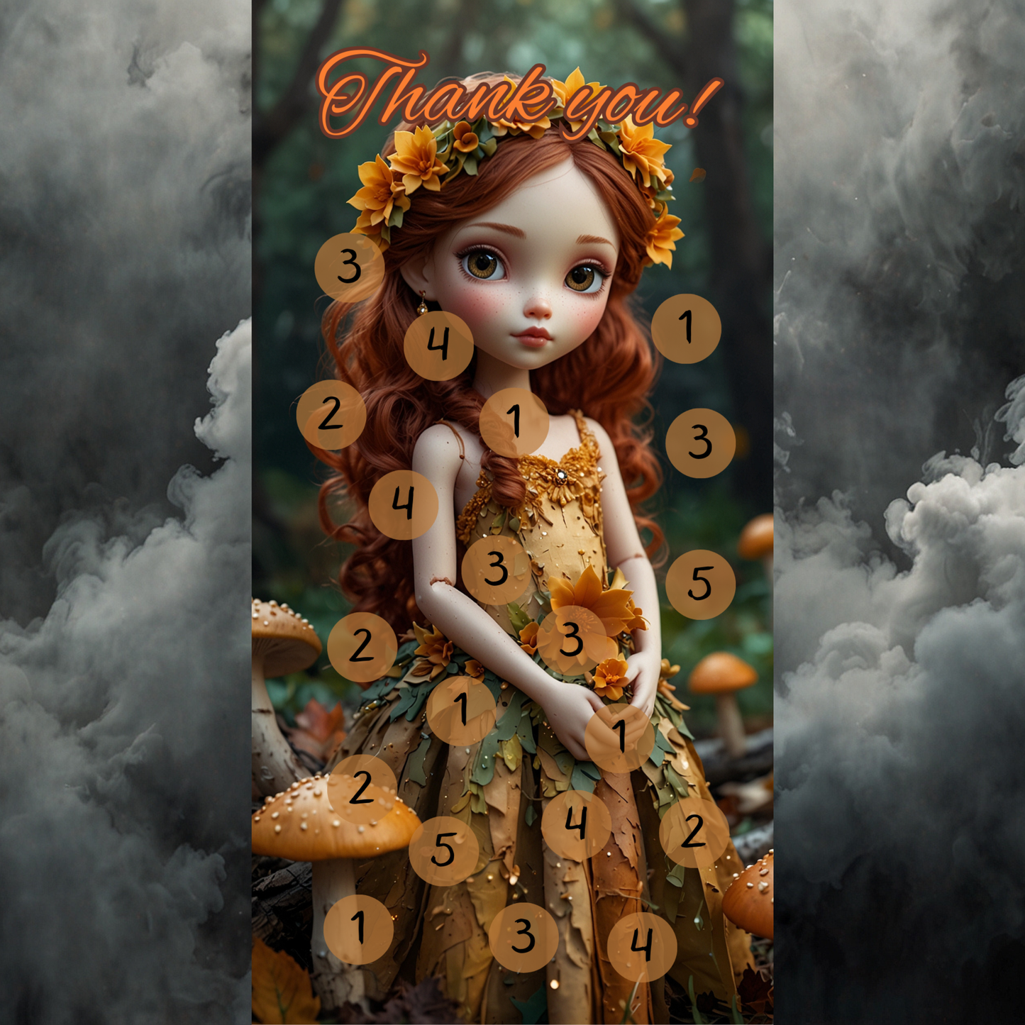 A6 Thank you ,,Herbst Rubbel,,