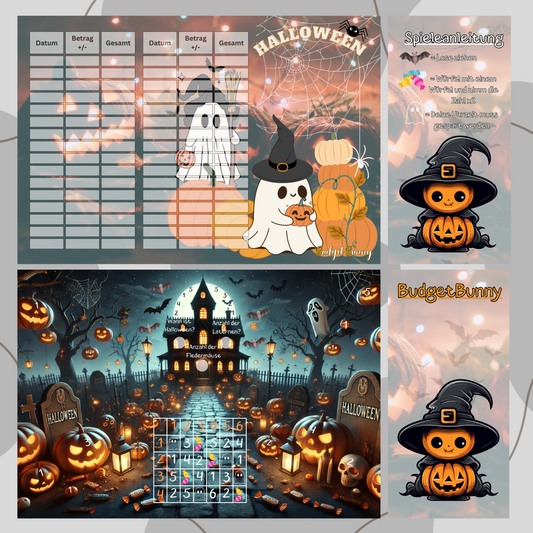 3er-Klappkarte ,,Hallooween,,