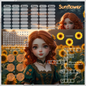 3er Klappkarte ,,Sunflower,,