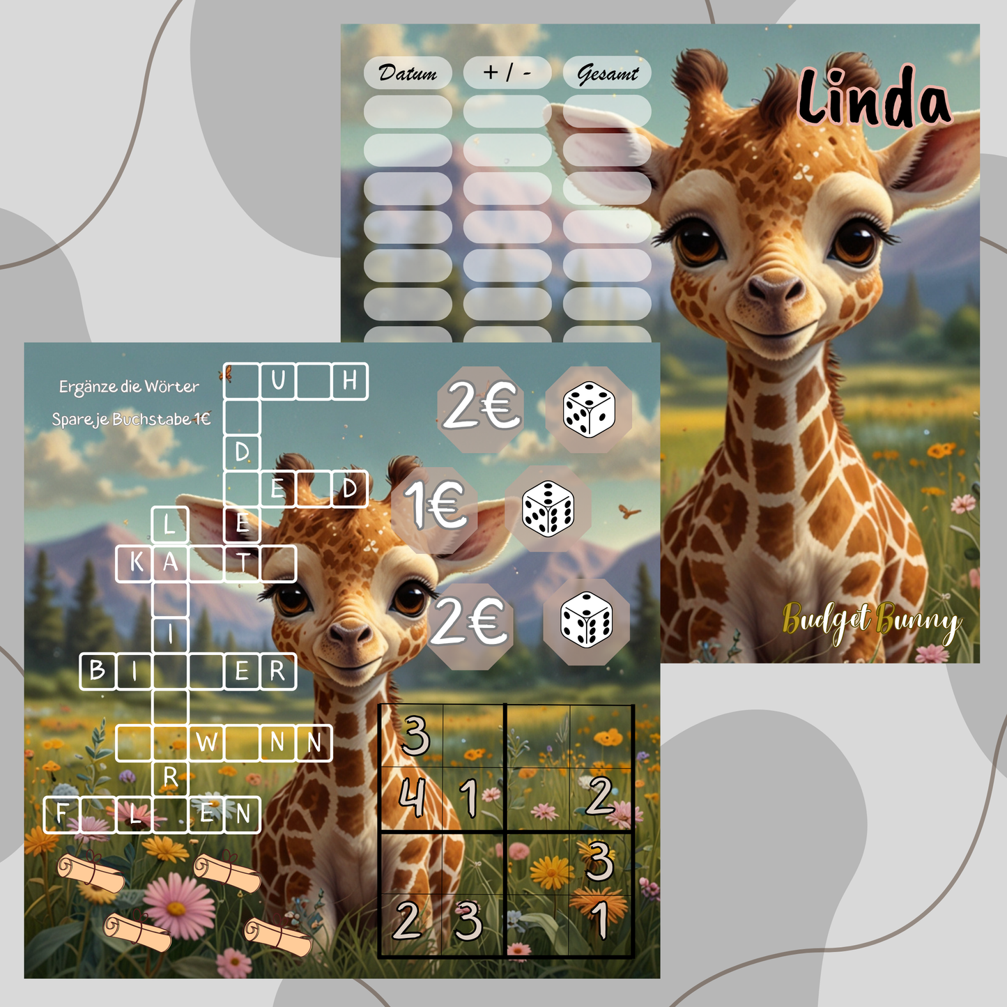 2er Klappkarte ,,Linda,,