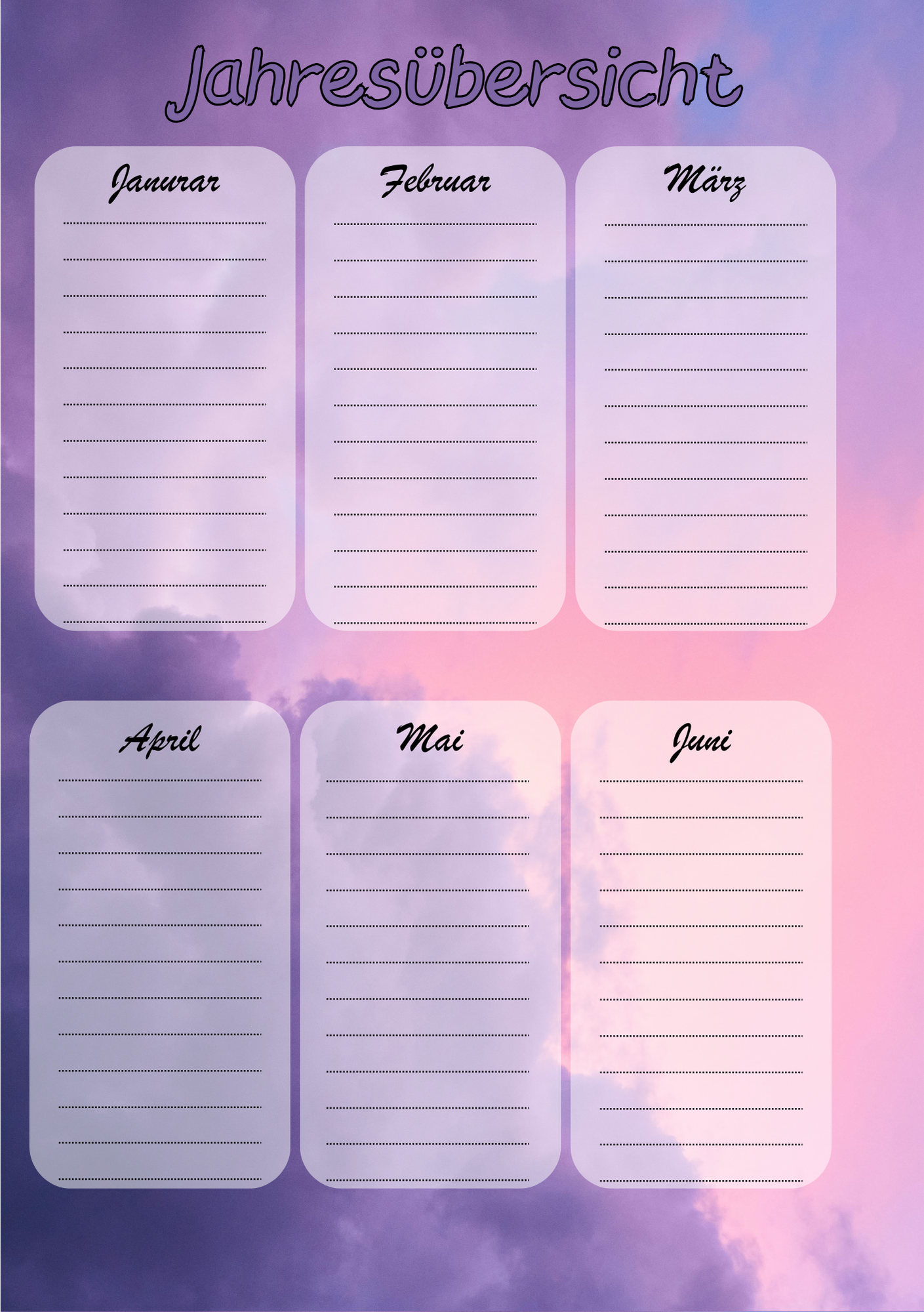 Dein Persönliches Finanzbuch für 12 Monate (lila Version)