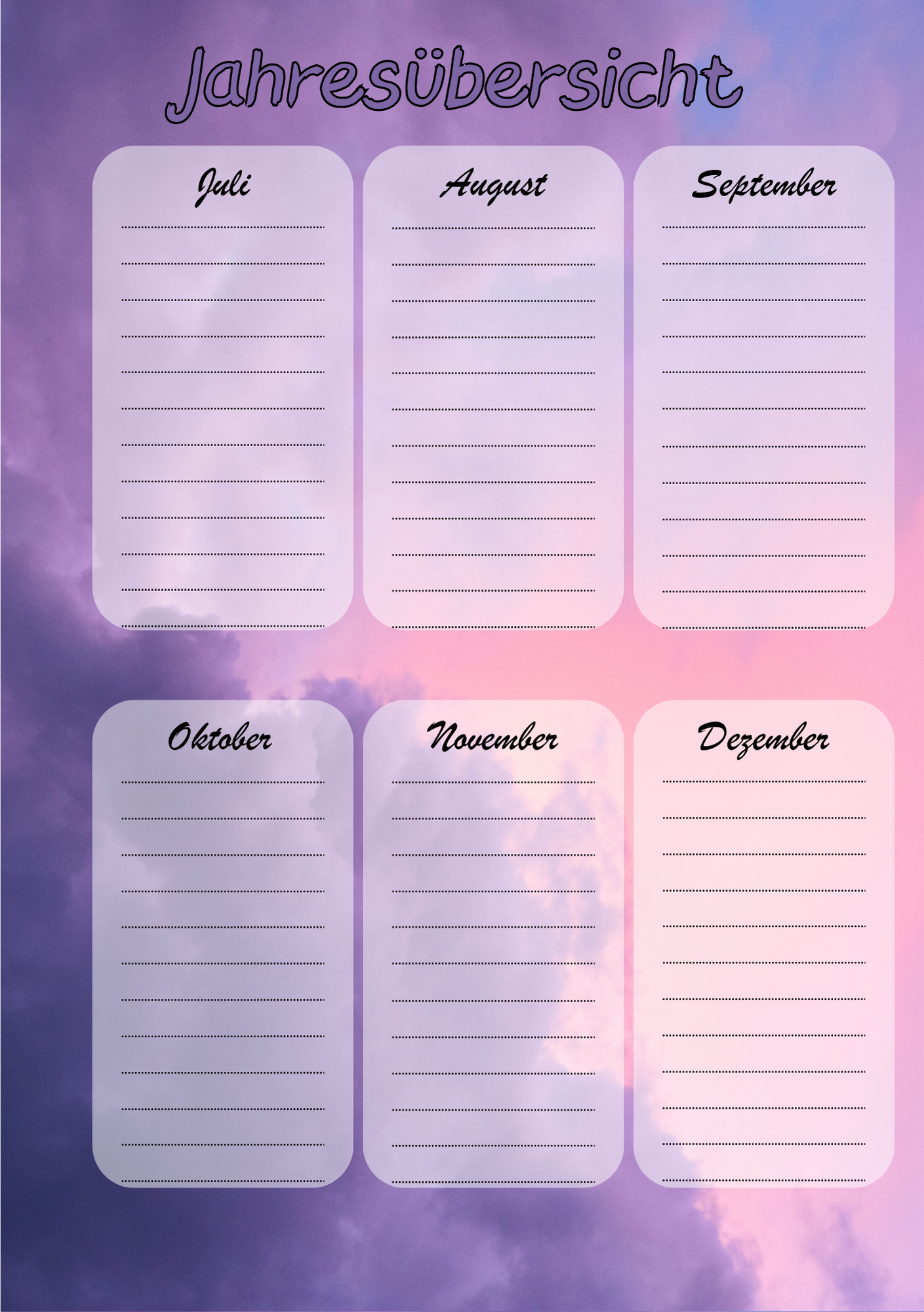 Dein Persönliches Finanzbuch für 12 Monate (lila Version)