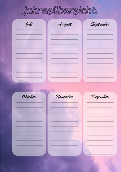 Dein Persönliches Finanzbuch für 12 Monate (lila Version)