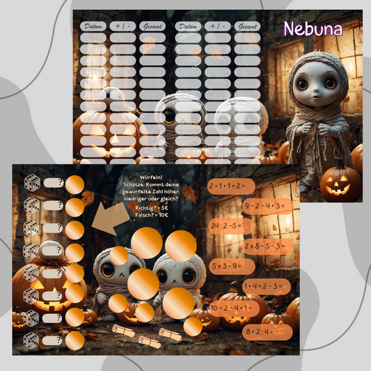 3er Klappkarte ,,Nebuna,,