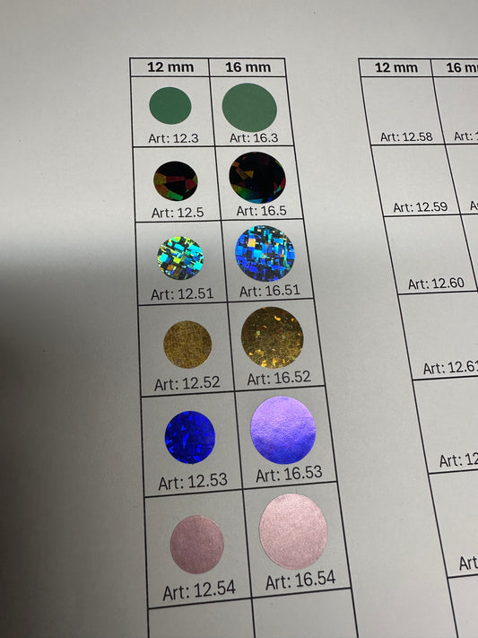 Rubbelsticker 10ner Streifen 12mm und 16mm