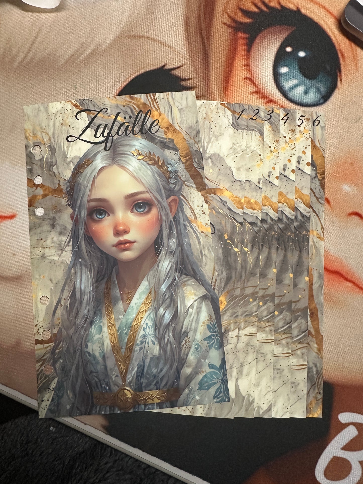 B- Ware A6 6er Register ,,Fee,, (wegen einer kleinen weißen Linie bei Challenge 6 hinten drauf)