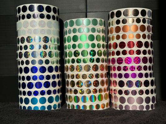 Rubbelsticker 10ner Streifen in 12mm und 16mm