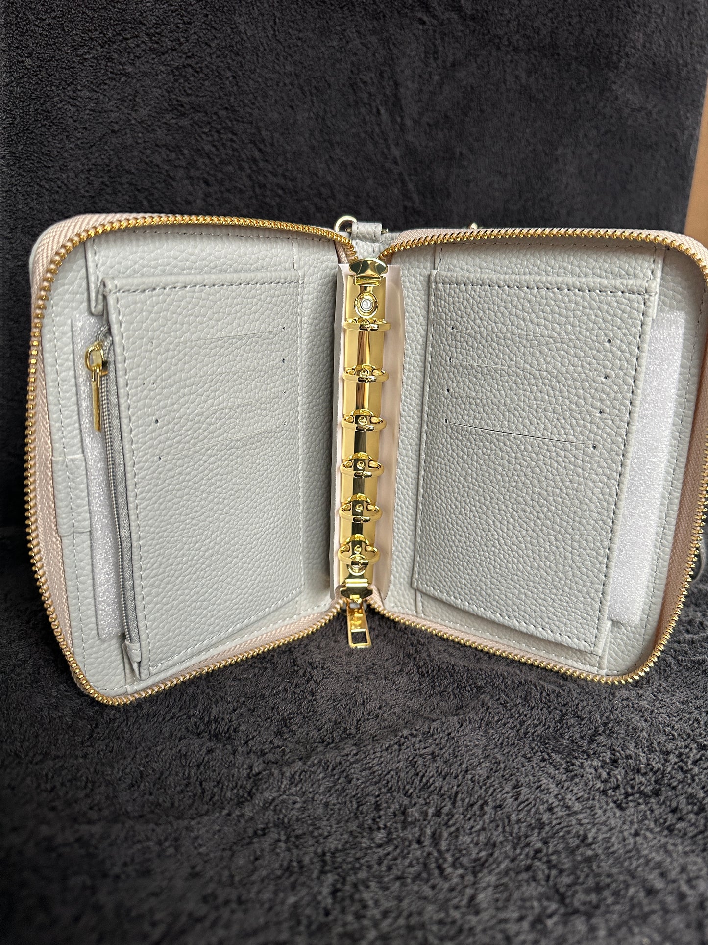 A7 Binder mit Reisverschluss und mit 20-25mm Ringen