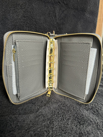 A7 Binder mit Reisverschluss und mit 20-25mm Ringen