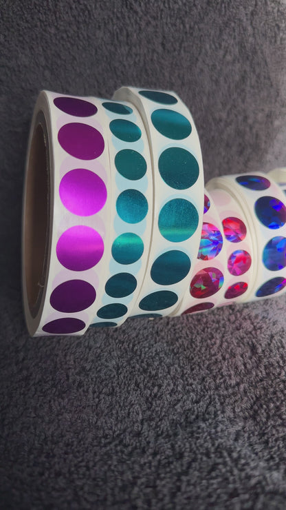 Rubbelsticker 1000er Rollen in 12mm und 16mm